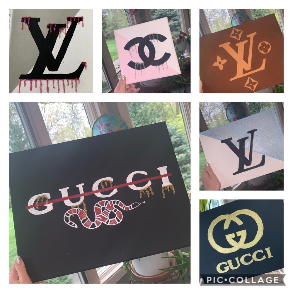 Hand painted canvases